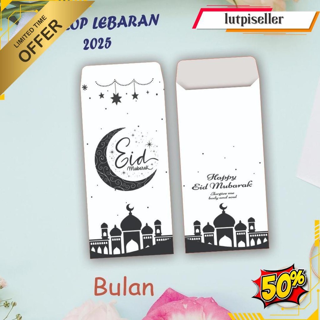 

( 10 Pcs ) Amplop Lebaran/Amplop Angpao Lebaran Murah Eid Mubarak Idul Fitri Terlaris