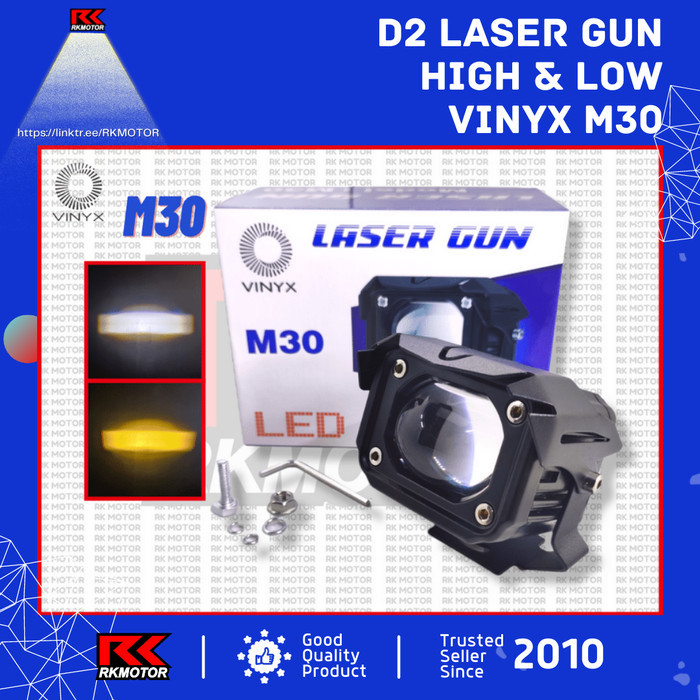 Lampu Tembak Sorot Led Laser Gun Vinyx M30 Lasergun D2 30 Watt 2 Warna