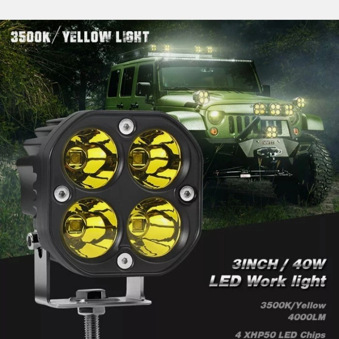 Lampu Tembak 40Watt Sorot/Kuning