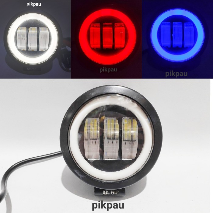 Lampu Tembak Sorot Bulat Led Cwl Hjg 3 Mata 60 Watt Lensa 6D Angel Eye
