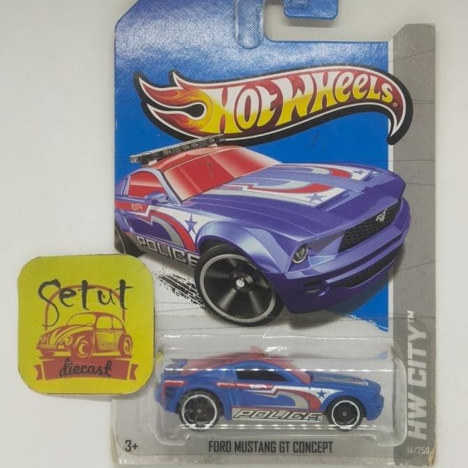 HOT WHEELS HOTWHEELS FORD MUSTANG GT CONCEPT TH REG POLICE BIRU BLUE