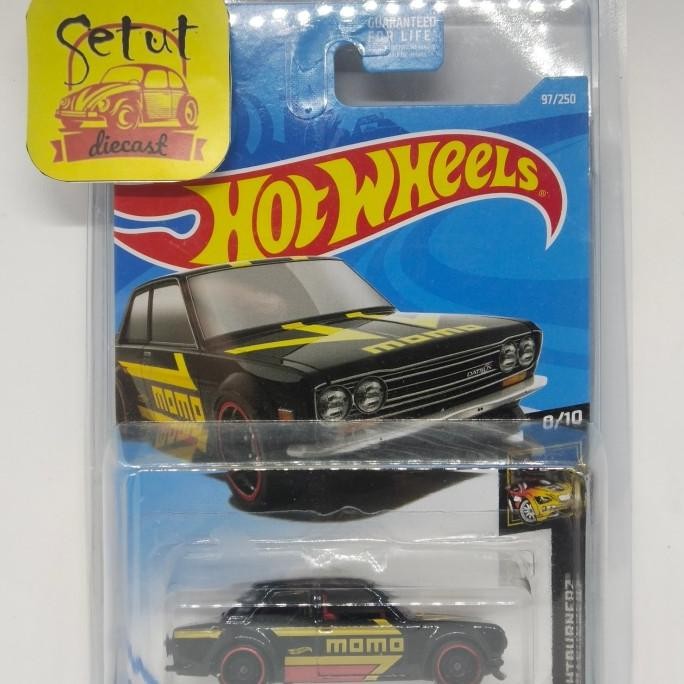 HOT WHEELS HOTWHEELS 71 DATSUN 510 MOMO EXCLUSIVE RECOLOR HITAM RARE
