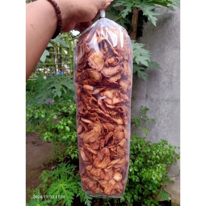 

CUCI GUDANG 1kg KRIPIK PISANG SALE TERMURAH LEZAT, GURIH,RENYAH