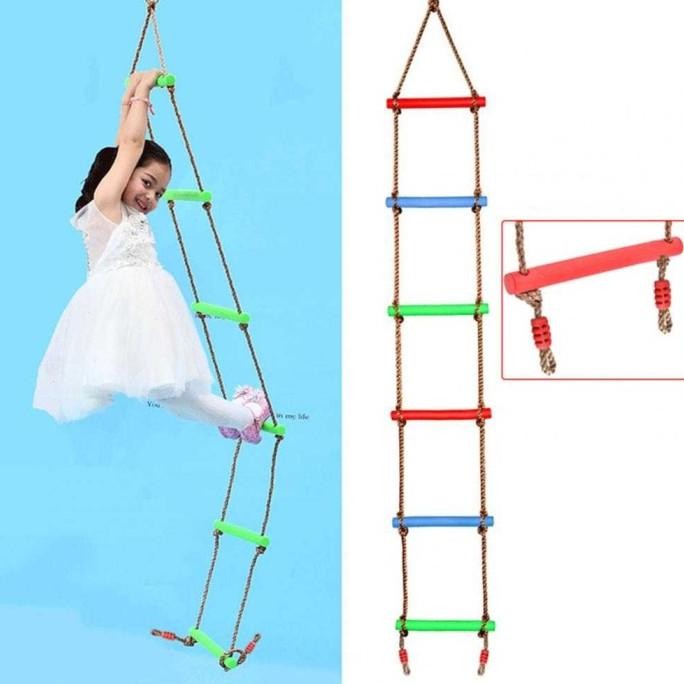 HARGA DISC - Mainan Panjat Tangga Anak Ayunan Tali Climbing Ladder Playground 2M
