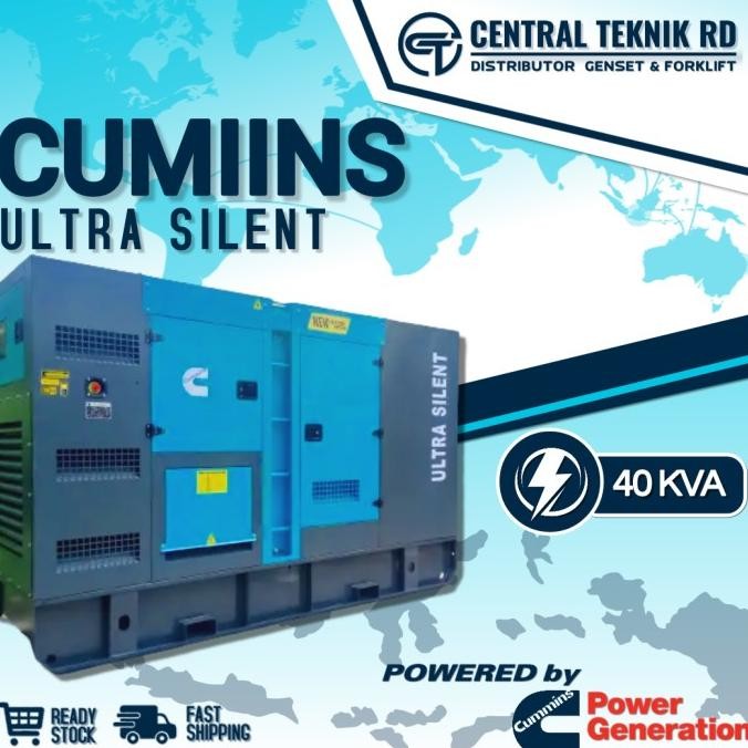 Genset 40 kva Cummins- Silent Diesel - MURAH