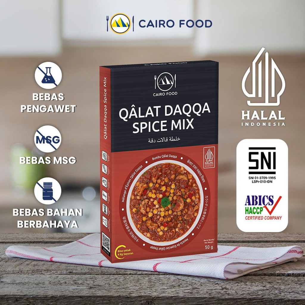 

Bumbu Qalat Daqqa Non MSG - Cairo Food