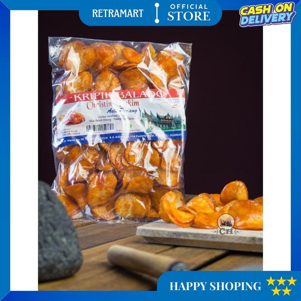 

Kripik Balado 500Gr Christine Hakim / Sanjai Balado D Best Seller