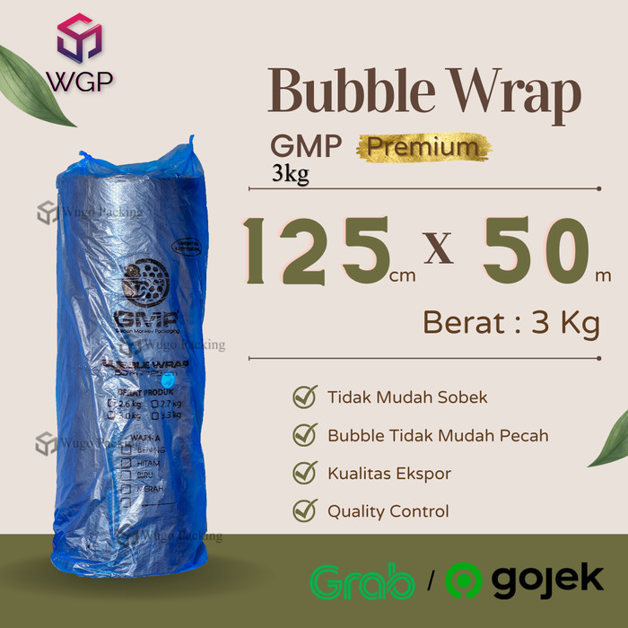

Bubble Wrap Hitam Premium 125 Cm X 50 Meter Bungkus Plastik Gojek Grab