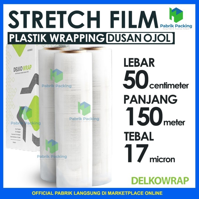 

Stretch Film / Plastik Wraping Bening 50Cm X 150M - Ojol