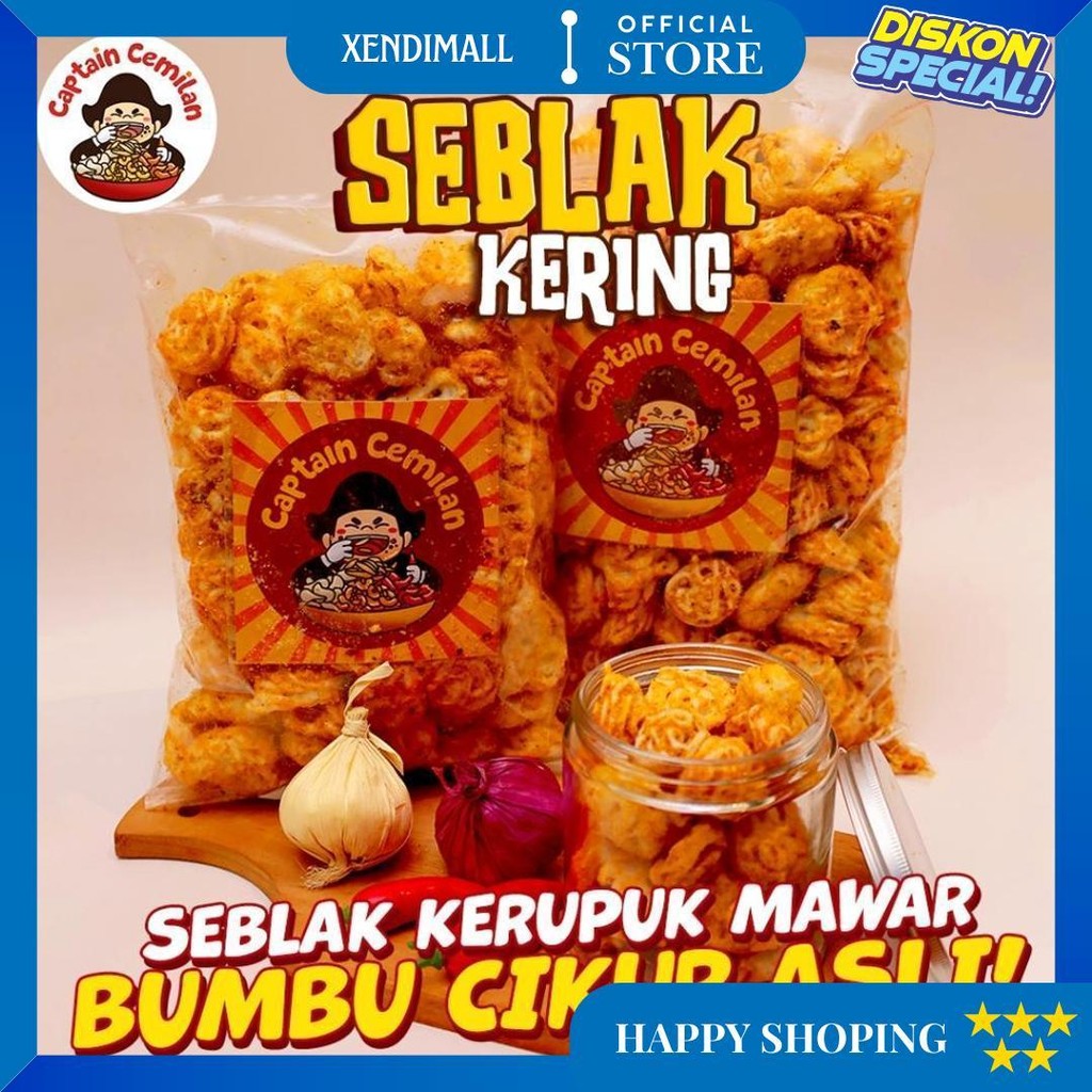 

Seblak Kering Gurih Pedas Kriuk Kerupuk Bunga Full Rempah Captain Cemilan Snack Snack Kiloan Makanan Ringan Cemilan D Termurah