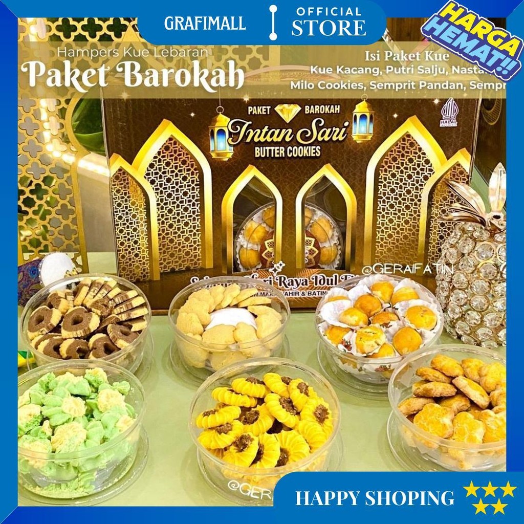 

Paket Kue Kering Intan Sari Paket Barokah Isi 6 Toples Kue Lebaran Dibuat Tahun 2025 D Cod