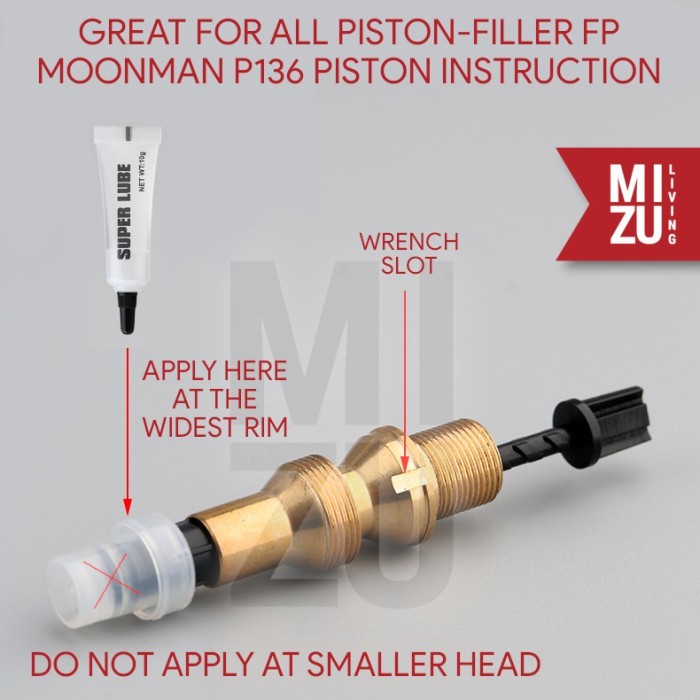 

MIZU SHIRIKON Fountain Pen Silicone Grease Eyedropper Piston Maintenan