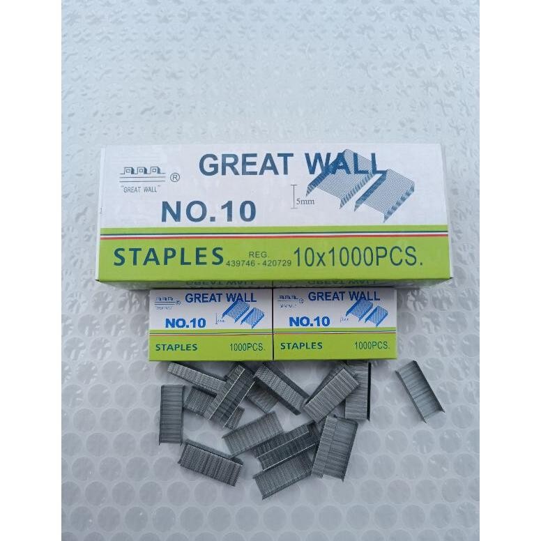 

Viral Refil/Isi Staples Greatwall No 10 (1Pack) Untuk Stapler Hd 10