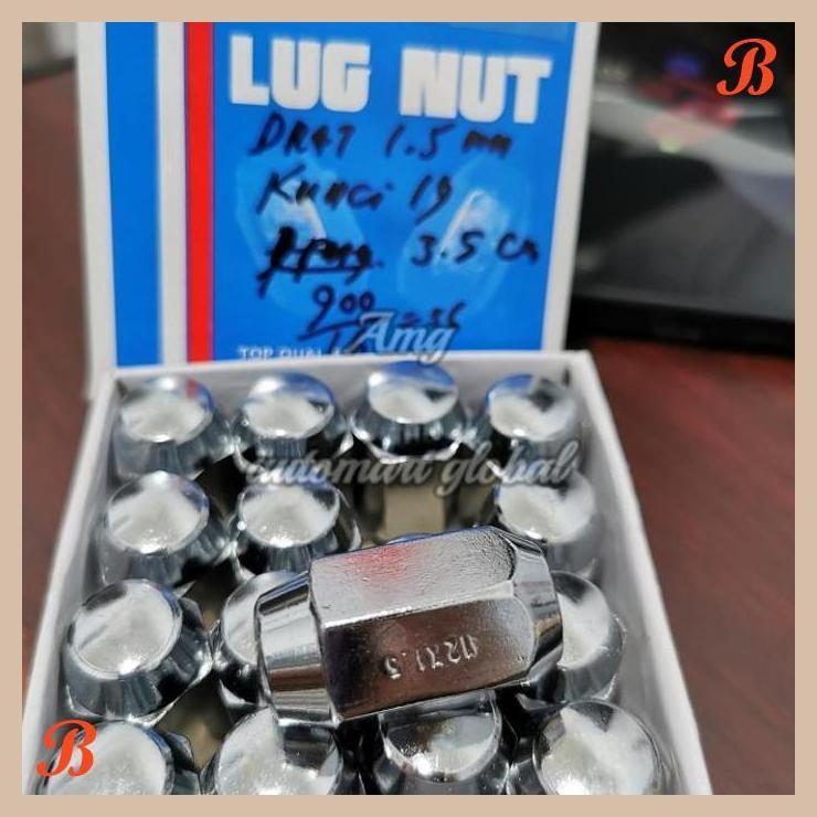 [AMG] MUR BAUT RODA 1.25 KUNCI 19 3.5CM SET 16PC