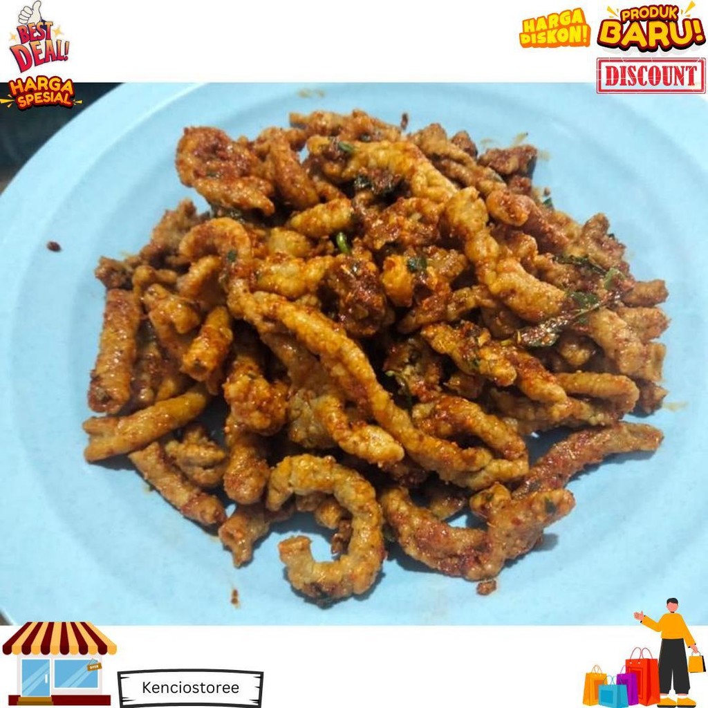 

500Gr Keripik Usus Ayam Crispy D Termurah