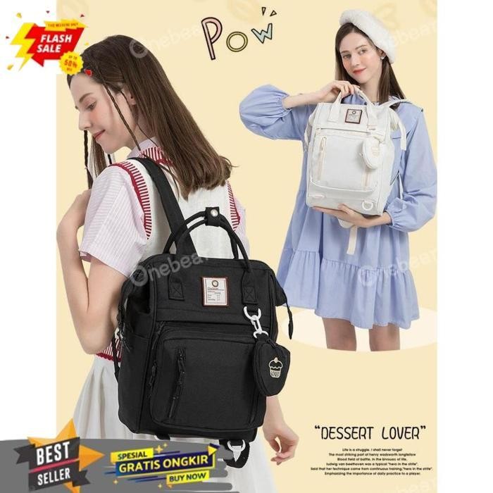 TRENDING ONEBEAR BACKPACK KOREA SMA WANITA TAS SEKOLAH RANSEL FASHION WATERPROOF LAPTOP BACKPACK JEP