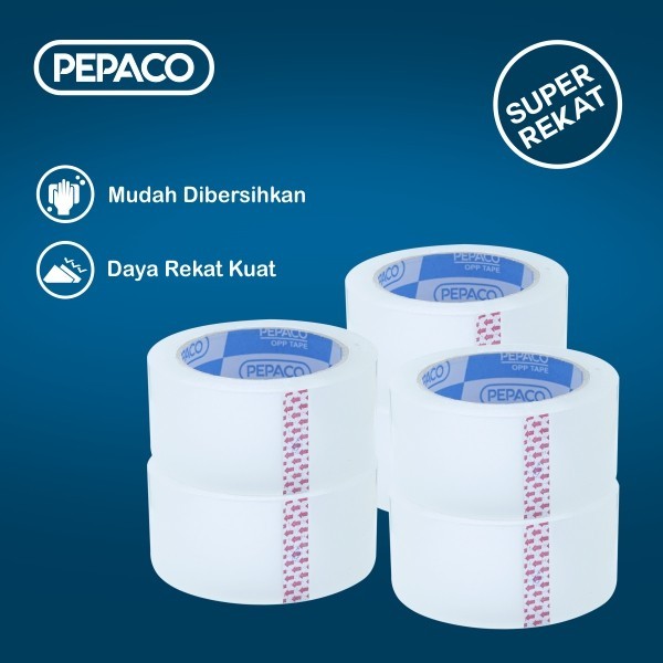 

PEPACO OPP TAPE, LAKBAN BENING, 2 INCH X 100 YARD, 1 SLOP, 6 ROLL