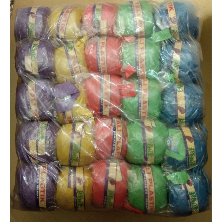 

Grosir 50pc Tali Rafia Pluit Warna Warni