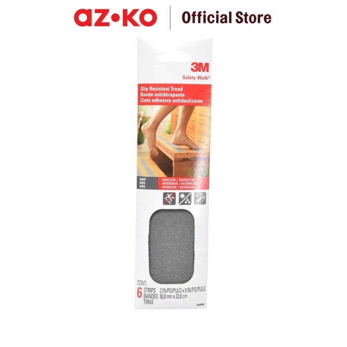 

AZKO 3m Set Safety Walk Medium Grit 5 Cm 6 Pcs - Abu-Abu