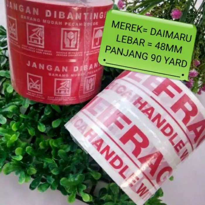 

ISOLASI DAIMARU 90 yard PLAKBAN LAKBAN FRAGILE STIKER JANGAN DIBANTING