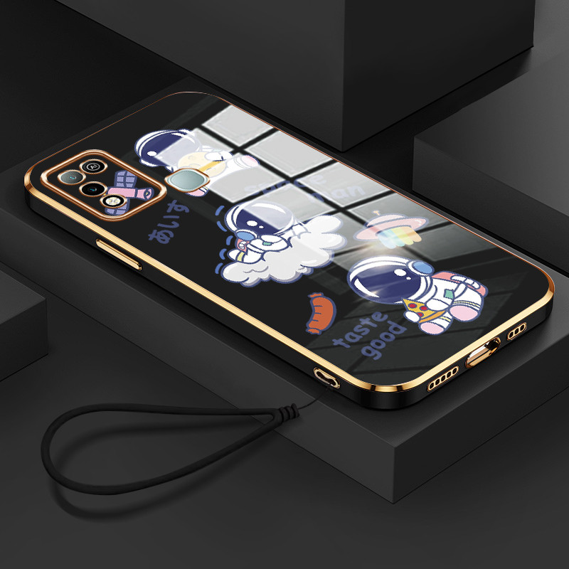 Casing Hp Untuk Infinix Hot 9 Play Hot 10 Play Hot 11 Play Case Casing pola astronot Cesing HP Kasin