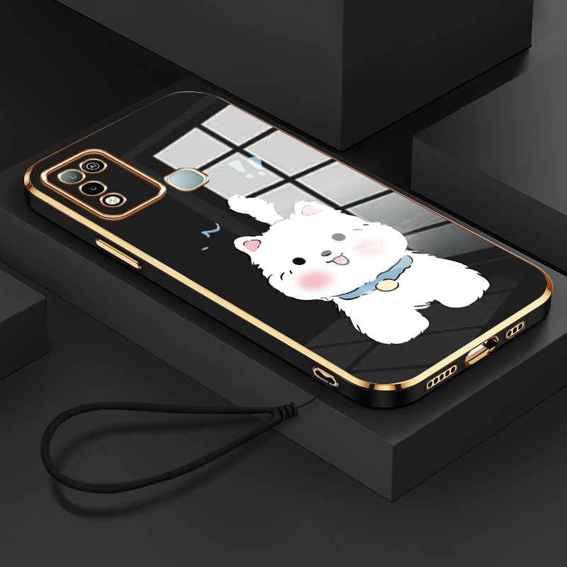 Casing Hp Untuk Infinix Hot 9 Play Hot 10 Play Hot 11 Play Case Casing tali berlapis Softcase Siliko