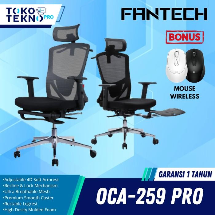 Fantech Oca259 Pro / Oca-259 Pro Kursi Kantor Kerja Office Chair Harga Promo