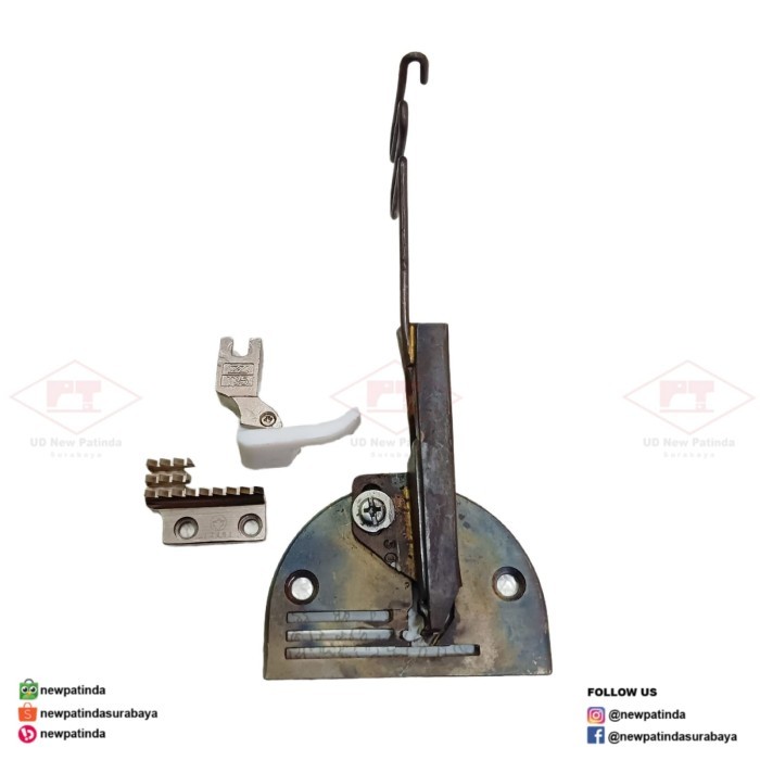 

] Corong Double Lipat Set Untuk Tas dan Sandal Ukuran 27 MM Mesin Jahit