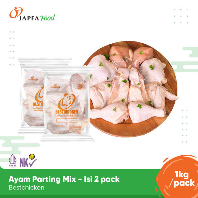 

Bestchicken Bundling Hemat Daging Ayam Potongan Campur 1 Kg / Cut Up 1000 gr - Isi 2 pack