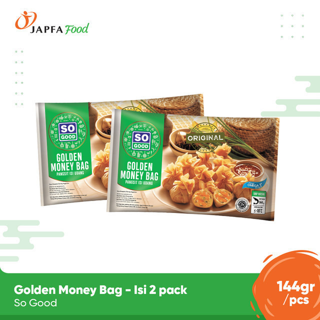 

So Good Golden Money Bag / Lumpia Udang 144 gr - Isi 2 pack