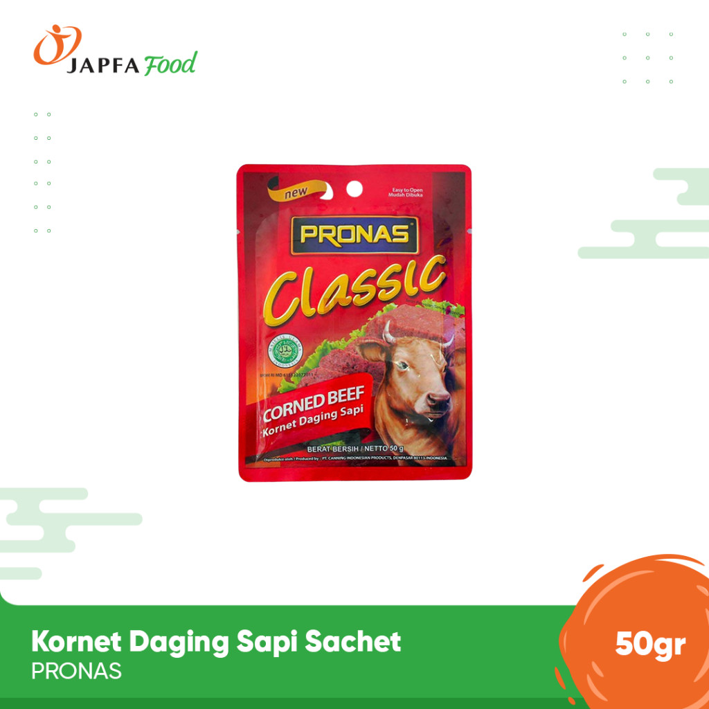 

Pronas Kornet Daging Sapi Sachet 50gr