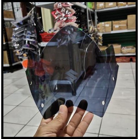 Aksesoris Mika Visor Winsil Windshill Tameng Batok Motor Satria Fu New