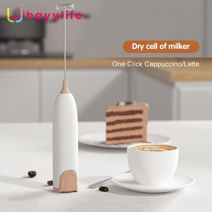 HAYYLIFE ELECTRIC MILK FROTHER-MINI ,PENGOCOK KOPI SUSU WHISK ,FROTHER RUMAH MIXER, BAKING KRIM ,PEM