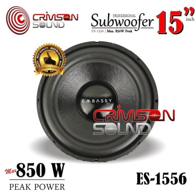 SUBWOOFER 15 Inch Double Magnet EMBASSY ES-1556 Terlaris