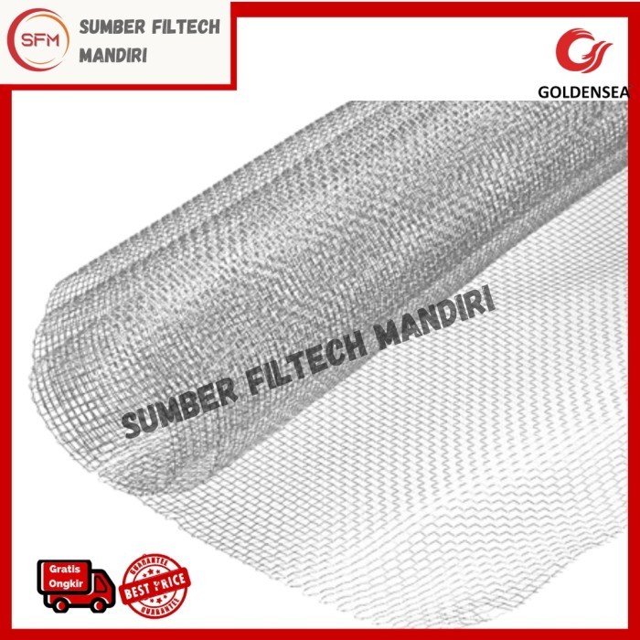 TERLARIS GOLDENSEA WIRE MESH SARINGAN SS 304 #6, 8 STAINLESS STEEL / KAWAT AYAKAN STAINLESS (LEBAR: