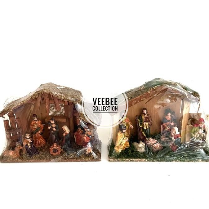 *#*#*#] Patung kelahiran yesus Rumah sedang/Diorama /patung yesus hiasan pohon