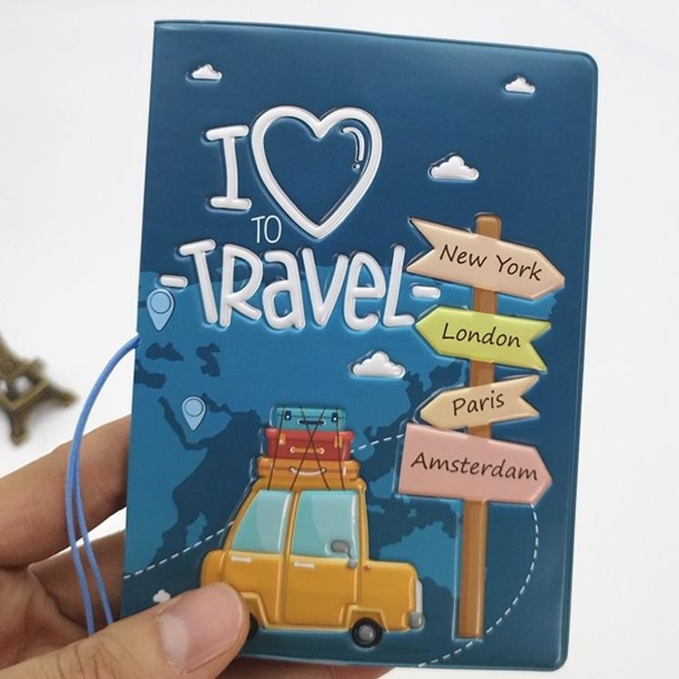 Cover Papor Dompet Paport Dan Dompet Artu Travel Perjalanan Love Travel