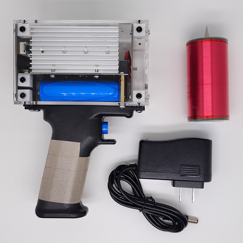 ADS Third Generation Plus 80W 6A Tesla Coil Gun Portable Handheld Tesla Coil High Voltage Generator 
