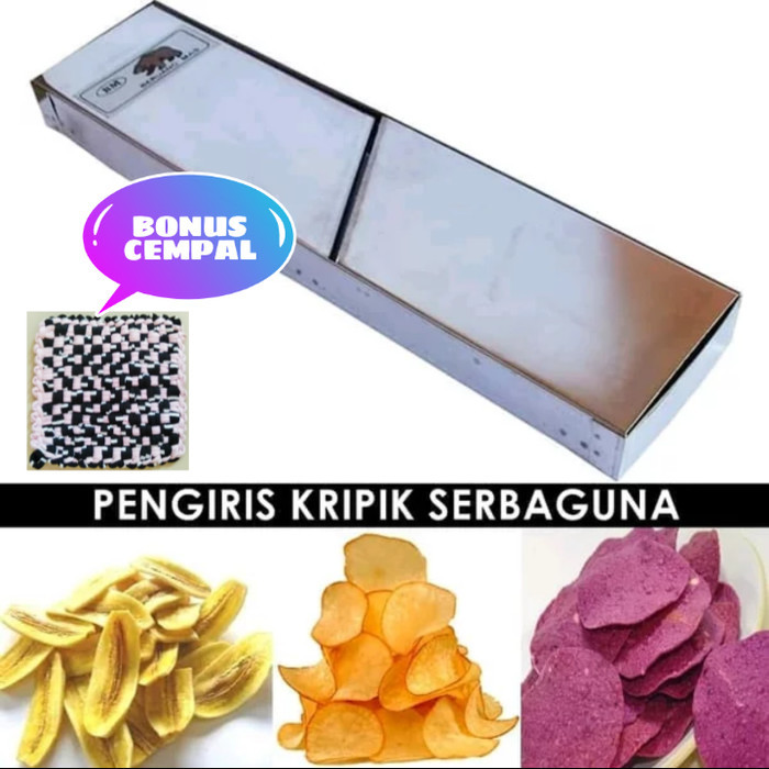 

KOMPLIT parutan keripik/pengiris kripik singkong, kentang, pisang dll Stainles
