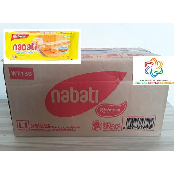 

Nabati Wafer Keju [145 grm /24 pcs /1 karton ]