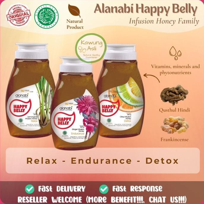 

~@~@~@~@] Madu Asli Murni Nektar dan Madu Herbal Alami Happy Belly Honey Alanabi