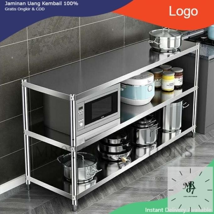 Rak Dapur Serbaguna/Kitchen Set Alumunium/Meja Kitchen Stainless DS