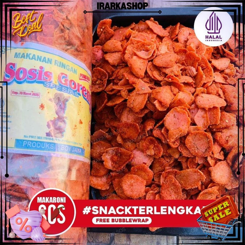 

1 Kg Sosreng Sosis Goreng Pedas Viral Terenak Termurah Terlengkap Makaroni Sos Ramadhan Sale
