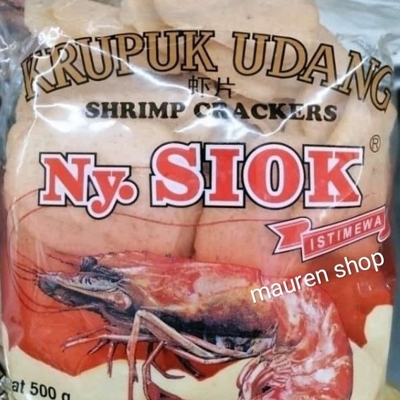 

KRUPUK UDANG NY SIOK OVAL/KEPING 500 GRAM