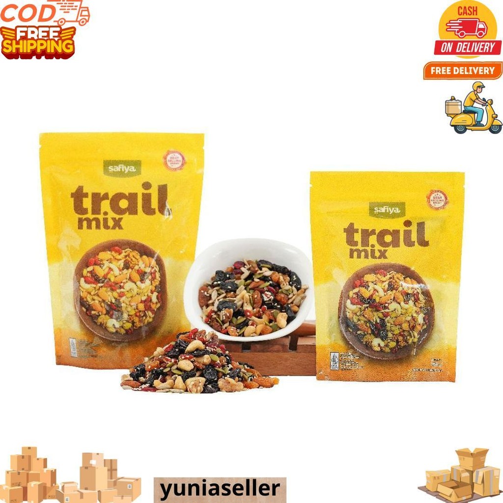 

Trail Mix Safiya 500 Gr Kacang Buah Kering | Snack Camilan Sehat Sereal Makanan Ringan Roasted Dried Fruit Healthy Food D Gratis Ongkir