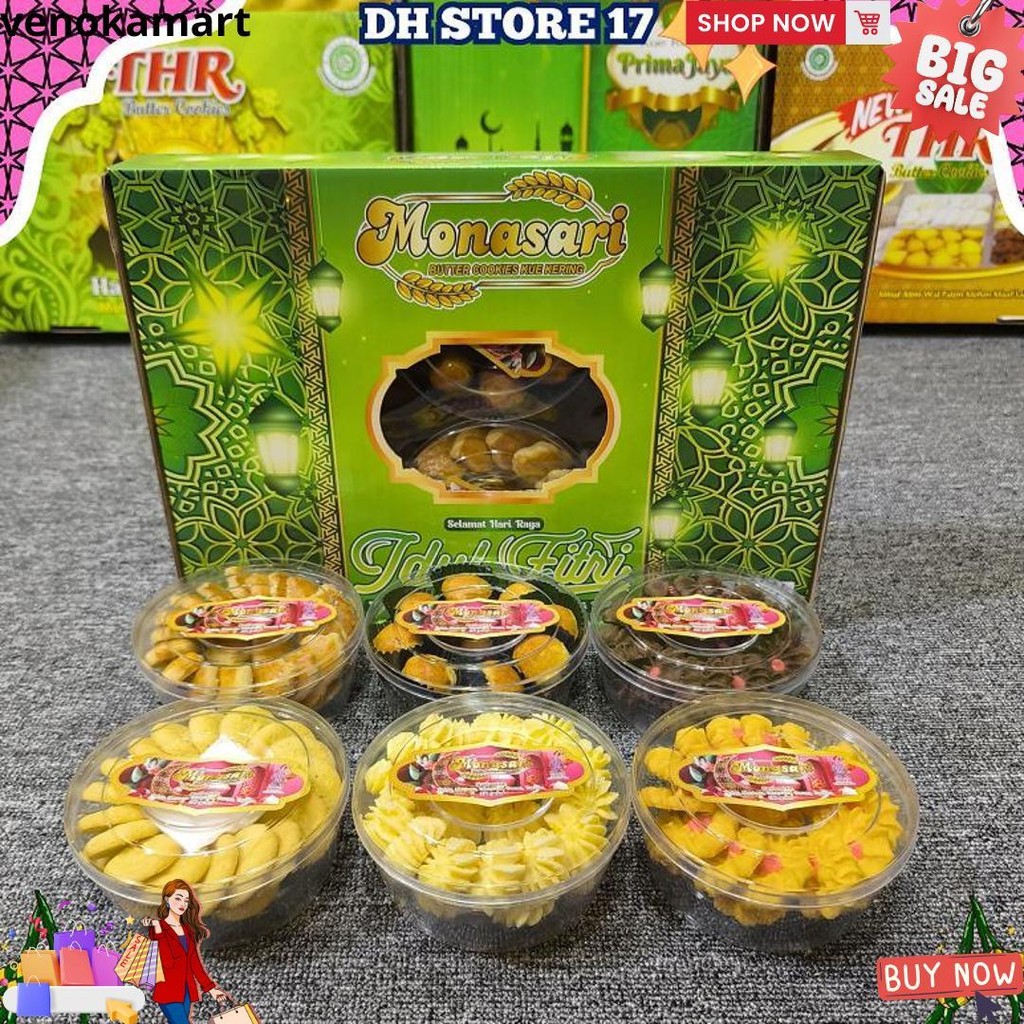 

Paket Kue Kering Lebaran Premium Nastar, Kastengel, Putri Salju Prima Jaya, Thr, Monasari Hampers Halal Bpom Parsel Kue Elegan Tahan Lama D Promo 3.3
