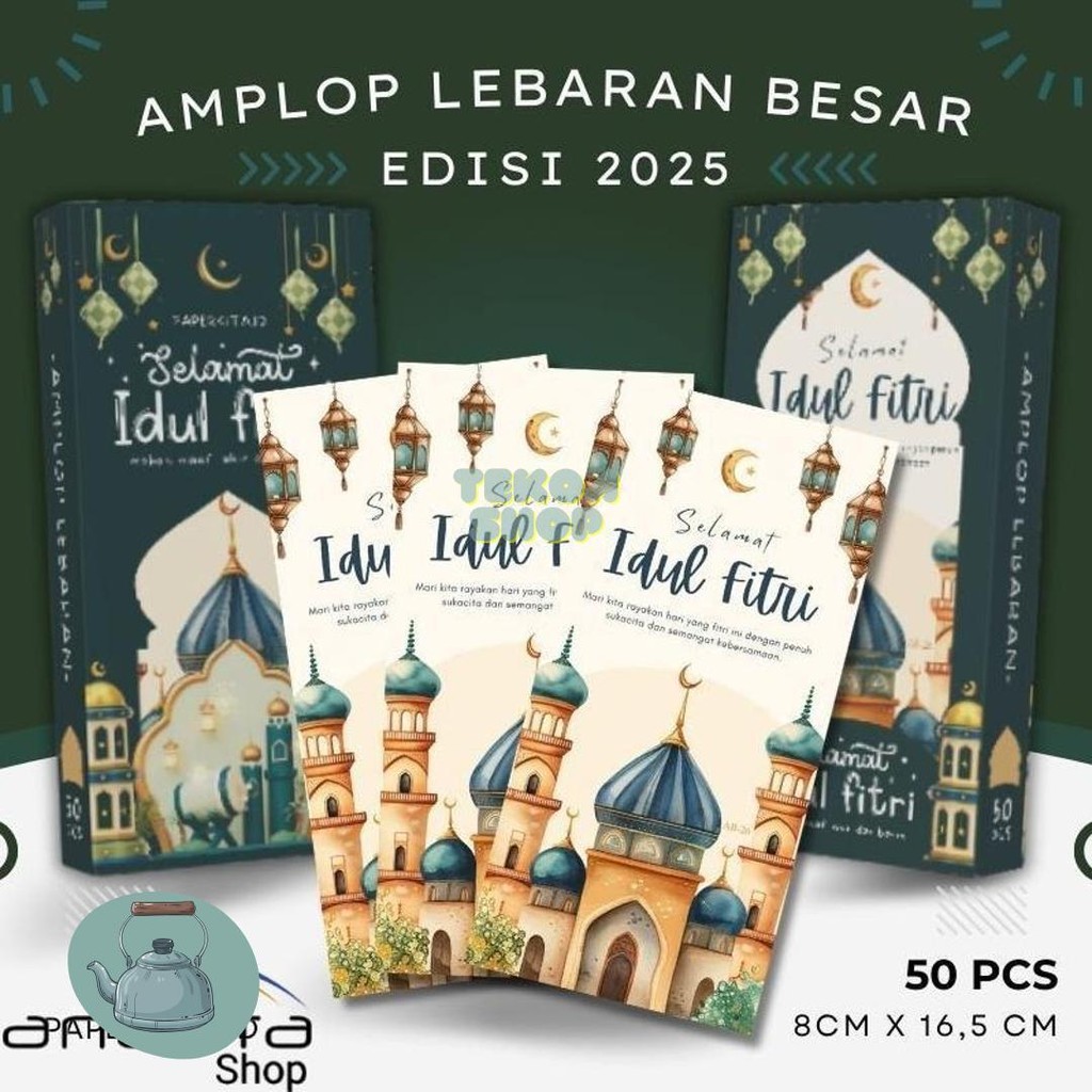

Amplop Lebaran Idul Fitri 2025 Ukuran Besar Uang Tanpa Lipat, Box Isi 50Pcs Kwalitas Premium Cod