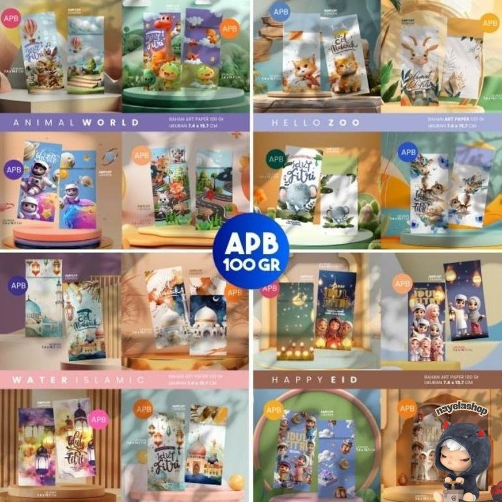 

Amplop Lebaran | Bahan Art Paper 120Gr | Amplop Lebaran Mini Idul Fitri | Amplop Isi 100Pcs | Amplop Isi 4 Desain Diskon