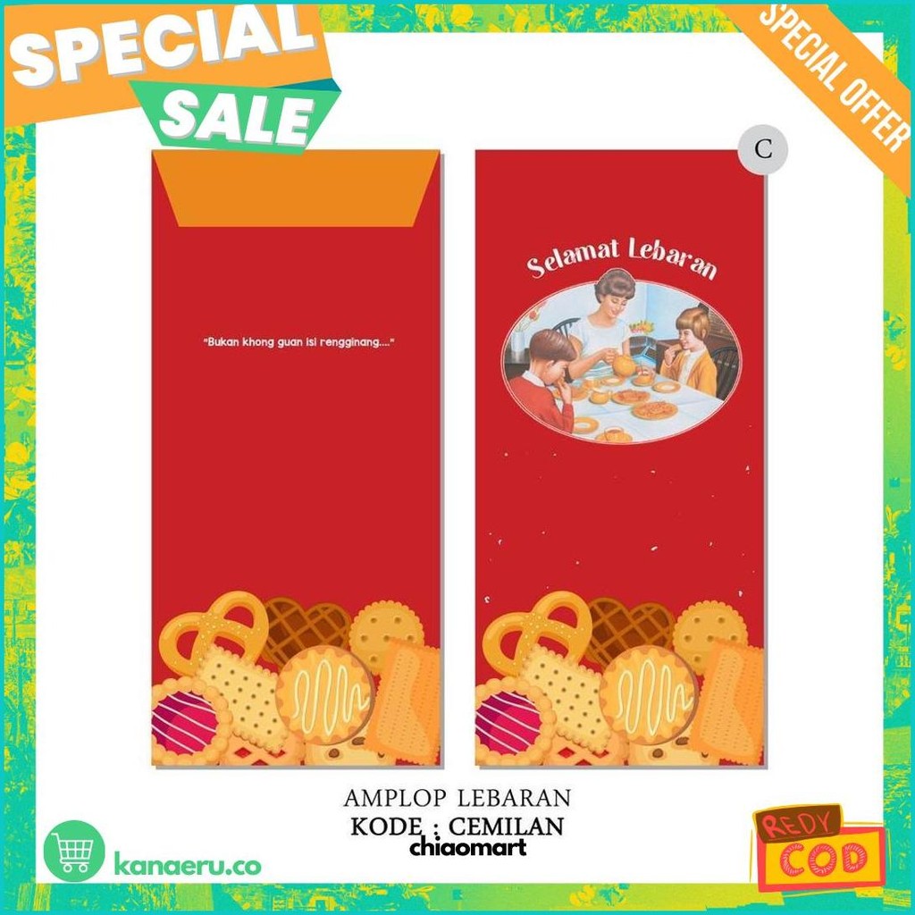

Amplop Lebaran Idul Fitri | Cemilan Set Isi 8Pcs Sale