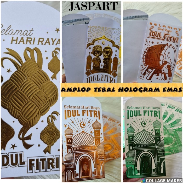 

New! AMPLOP LEBARAN IDUL FITRI PREMIUM HOLOGRAM EMAS PANJANG Lebaran